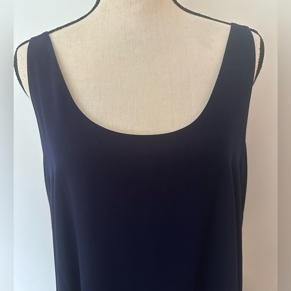RACHEL Rachel Roy Navy Blue swing dress SZ M scoop back mini - Picture 2 of 7